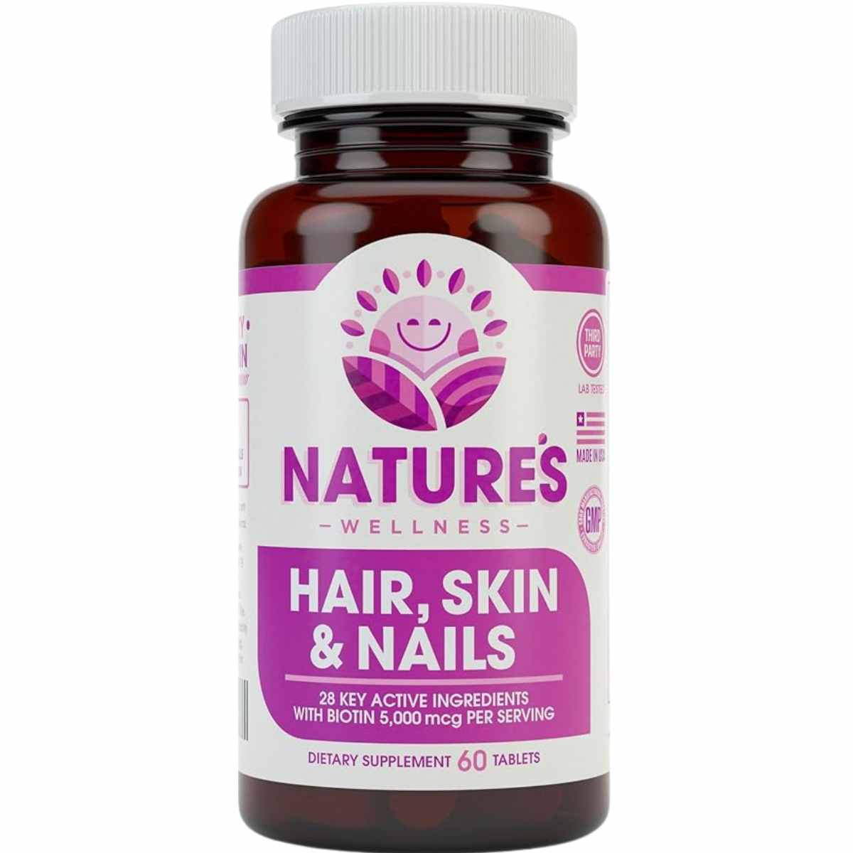 Natures Wellness Skin Hair and Nails - 60 Tabletas | Puro Estado Fisico