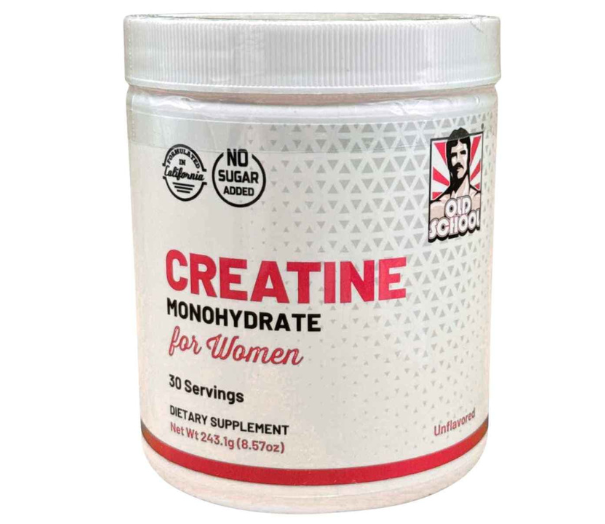 Old School Labs - Monohidrato de Creatina para Mujeres con Colágeno y BCAA (5 g - 243.1 g)