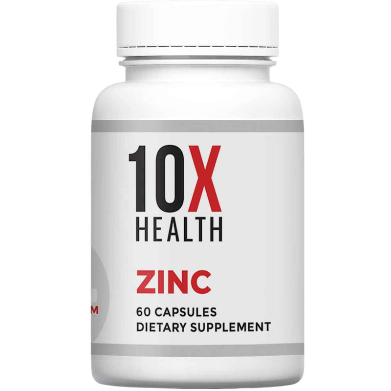 10X Health System Picolinato de Zinc - 60 Cápsulas - Puro Estado Físico