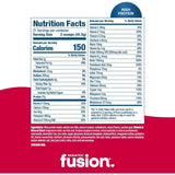 Tabla nutricional del suplemento Bariatric Fusion Reemplazo de Comida Alto en Proteína Sabor Fresa Polvo