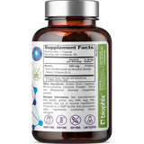 Tabla nutricional del suplemento Biophix Nicotinamida 500 mg 60 cápsulas