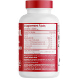 Tabla nutricional del suplemento Bronson Aceite de Krill Antártico con Astaxantina (1000 mg) 180 cápsulas blandas