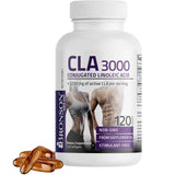 Frasco de suplemento Bronson CLA Ácido Linoleico Conjugado 120 cápsulas blandas