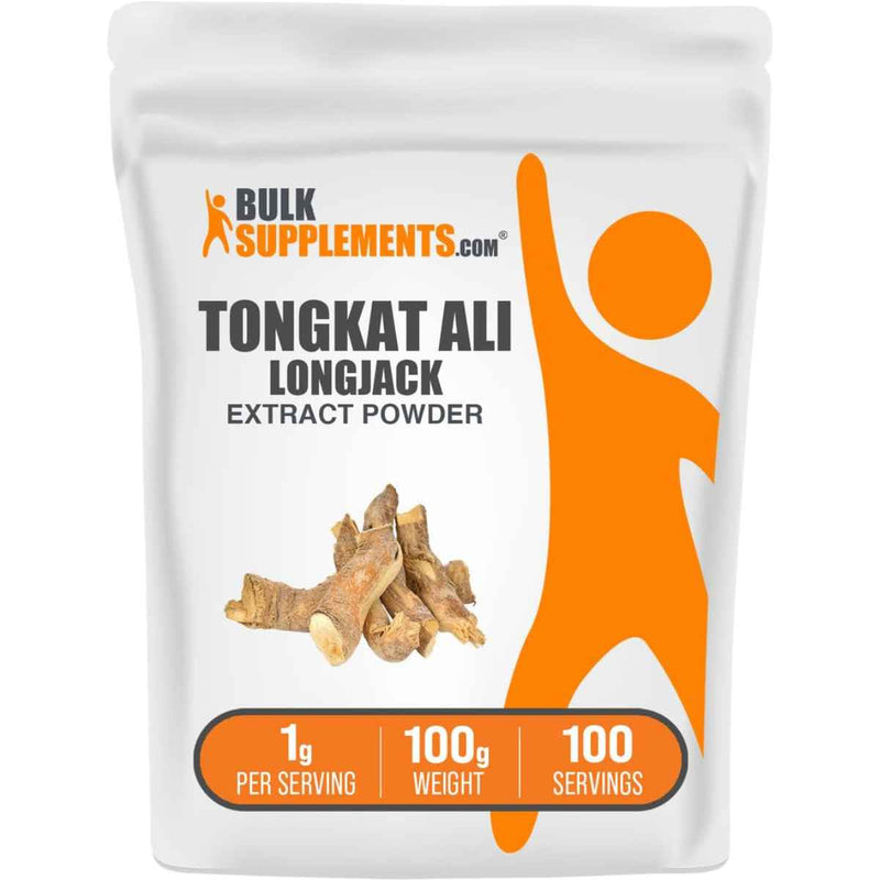 Bolsa de suplemento BulkSupplements.com Tongkat Ali 1g Polvo 100g