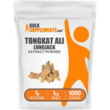 Bolsa de suplemento BulkSupplements.com Tongkat Ali 1g Polvo 1kg