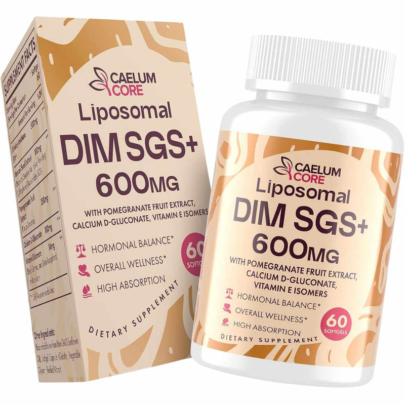 CaelumCore Liposomal DIM SGS - Suplemento de 600 mg para desintoxicación y equilibrio
