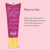 Etiqueta con información de la crema Dr. Anna Cabeca Julva Crema Revitalizante Vulvar 29 g