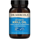 Frasco de suplemento Dr. Mercola Aceite de Krill Antártico con Astaxantina 60 cápsulas