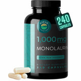 Eleva Nutrition Monolaurin 1000 mg - Suplemento vegano en cápsulas - 240 unidades