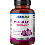 Frasco de suplemento FineLand Menofem Soporte Hormonal 60 cápsulas