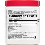 Tabla nutricional del suplemento GNC Pro Performance Monohidrato de Creatina 50 servicios/255 g Polvo