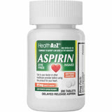 HealthA2Z aspirina 81 mg - Tabletas de liberación prolongada, fáciles de tragar