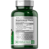 Tabla nutricional del suplemento Horbäach Melena de León 4200 mg 120 cápsulas vegetarianas