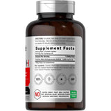 Tabla nutricional del suplemento Horbäach Óxido Nítrico Max (Arginina AAKG) (3600 mg - 120 Tabletas)