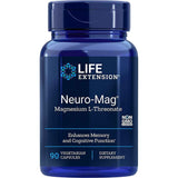 Frasco de suplemento Life Extension Neuro-Mag Magnesio L-Treonato 90 cápsulas