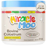 Frasco de suplemento Miracle Moo Calostro Bovino 60 Servicios