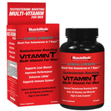 Frasco de suplemento MuscleMeds Vitamin T Multivitamínico 90 tabletas