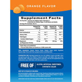 Tabla nutricional del suplemento Natural Vitality Calm Citrato de Magnesio sabor Naranja 60 gomitas