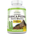 Frasco de suplemento Naturalisimo Life Chanca Piedra 120 tabletas