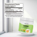 Tabla nutricional del suplemento NaturalSlim MagicMag Mezcla de Magnesio 450 mg 226 g sabor manzanilla y miel