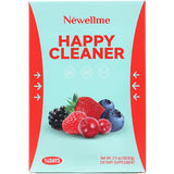 Caja del suplemento Newwellme Happy Cleaner Sabor Frutos Rojos 14 Sachets