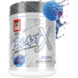 Frasco de suplemento Old School Labs Blast X Pre-Entreno Avanzado 518 g sabor Frambuesa Azul