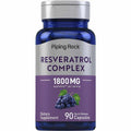 Piping Rock Complejo de Resveratrol 1800 Mg - 90 Cápsulas, antioxidantes naturales y polifenoles.