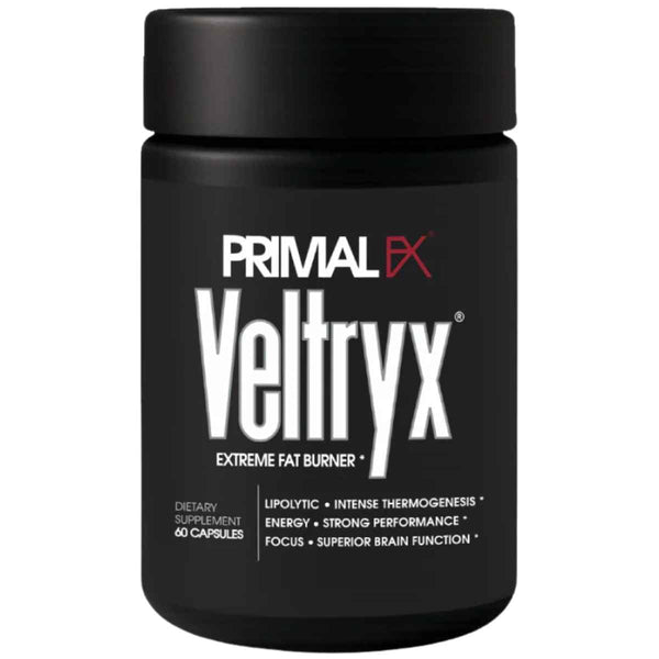 Frasco de suplemento Primal FX Veltryx 1000 mg 60 Cápsulas