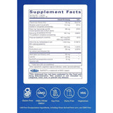 Tabla nutricional del suplemento Pure Encapsulations Complejo B Ultra con PQQ 60 Cápsulas