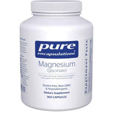 Frasco de suplemento Pure Encapsulations Glicinato de Magnesio 360 cápsula