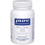 Frasco de suplemento Pure Encapsulations Nitric Oxide Ultra 60 cápsulas
