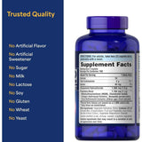 Tabla nutricional del suplemento Puritan's Pride Glucosamina Condroitina MSM 360 tabletas