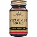 Solgar Vitamina B6 100 mg - Cápsulas Vegetales para bienestar general.