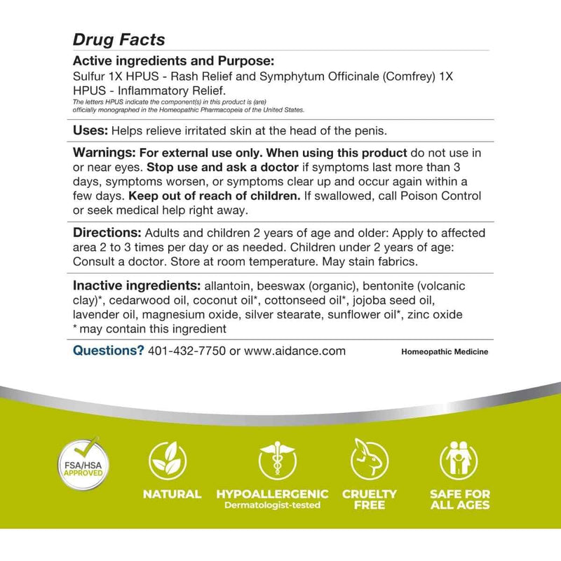 Ingredientes activos e inactivos del ungüento Terrasil Homeopático con Azufre 0.5 oz