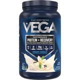 Frasco de suplemento Vega Proteína Vegana Performance sabor vainilla 1 lb