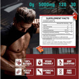 Tabla nutricional del suplemento Vifssg Monohidrato de Creatina Fresa 120 gomitas