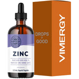 Frasco de suplemento Vimergy Sulfato de Zinc Orgánico Líquido 115 mL