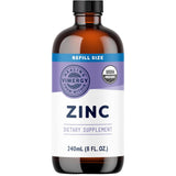 Frasco de suplemento Vimergy Sulfato de Zinc Orgánico Líquido 240 mL
