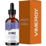 Frasco de suplemento Vimergy Sulfato de Zinc Orgánico Líquido 55 mL