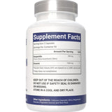 Tabla nutricional del suplemento VitaCosmoX Diosmina y Hesperidina 180 cápsulas