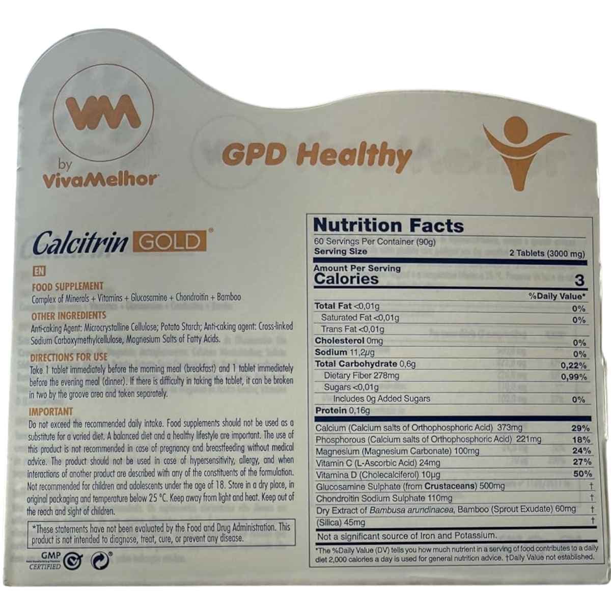 VivaMelhor - Calcitrin Gold (60 Tabletas)