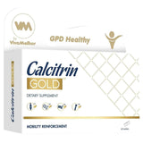 Caja del suplemento VivaMelhor Calcitrin Oro 60 tabletas
