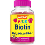 Frasco de suplemento WellYeah! Biotina 5.000 mcg 60 gomitas