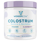 Frasco de suplemento WonderCow Calostro Bovino Saúco 146 g polvo