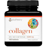 Frasco de suplemento Youtheory Colágeno Hidrolizado y Vitamina C 160 tabletas