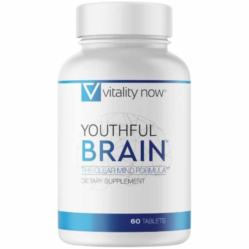 Soporte para la Memoria - Youthful Brain - 60 Tabletas de Vitality Now para claridad mental