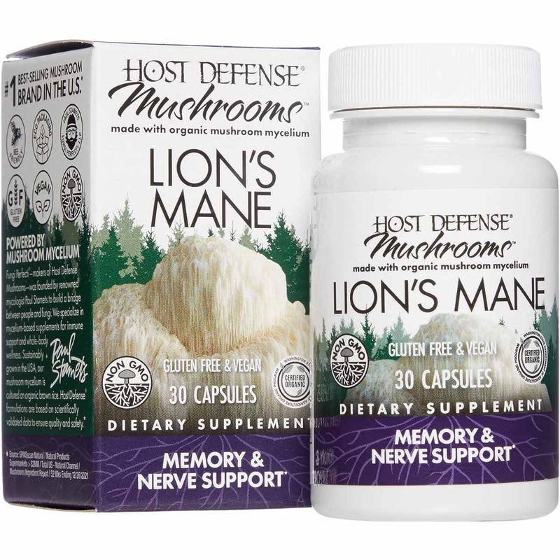 Host Defense Lion's Mane Mushroom - Puro Estado Fisico