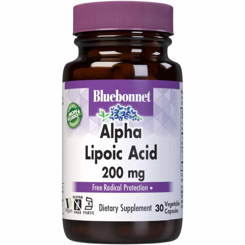 Bluebonnet Alpha Lipoic Acid 200 mg - Puro Estado Fisico