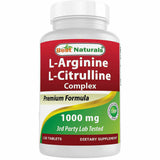Best Naturals Complejo de Arginina con Citrulina - 1000 mg - Puro Estado Fisico
